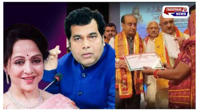 वृंदावन कॉरिडोर को लेकर उबाल: सुधांशु त्रिवेदी को रोका, स्थानीयों ने सौंपा विरोध पत्र, बोले- 