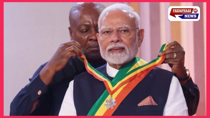 प्रधानमंत्री मोदी को घाना का सर्वोच्च नागरिक सम्मान, वैश्विक मंच पर भारत की गूंज