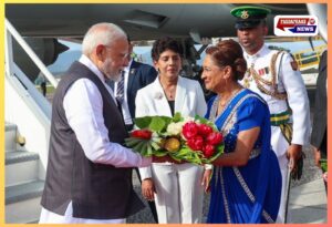 "त्रिनिदाद में गूंजा जय श्री राम: पीएम मोदी ने प्रवासी भारतीयों को अयोध्या आने का दिया न्योता, राम मंदिर की प्रतिकृति और सरयू जल साथ लेकर पहुंचे"