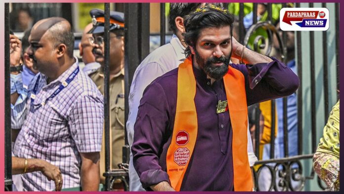 नवी मुंबई के नेरुल में छत्रपति शिवाजी महाराज की प्रतिमा का अनावरण विवादों में—अमित ठाकरे ने जबरन किया अनावरण, मचा राजनीतिक घमासान