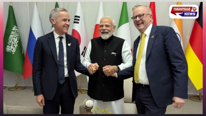 जोहान्सबर्ग G-20 समिट: भारत-ऑस्ट्रेलिया-कनाडा टेक्नोलॉजी पार्टनरशिप का ऐलान, कई वैश्विक नेताओं से मिले पीएम मोदी