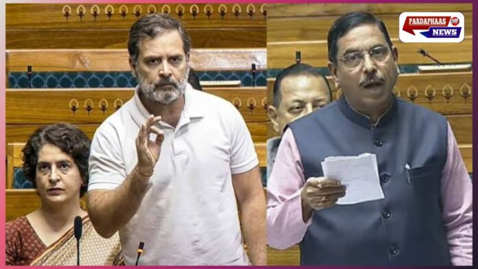 संसद में SIR पर तीखी बहस — प्रह्लाद जोशी ने कांग्रेस को दी सलाह, अमित शाह ने राहुल गांधी के दावों को खारिज किया