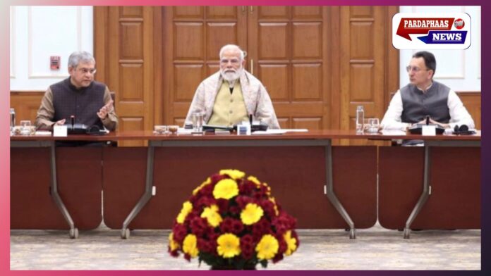 प्रधानमंत्री मोदी की इंडियन AI स्टार्टअप्स के साथ राउंडटेबल बैठक, इंडिया AI इम्पैक्ट समिट 2026 से पहले बड़ा मंथन