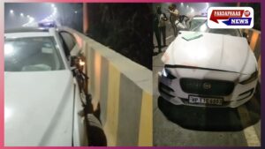 नोएडा एलिवेटेड रोड पर भीषण हादसा: ओवरटेक के दौरान कार ट्रक से टकराई, 19 वर्षीय युवक की मौत, तीन गंभीर