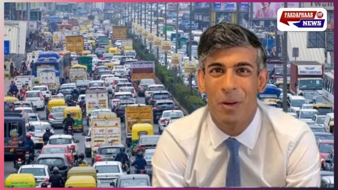 भारत मंडपम में AI समिट के बीच ट्रैफिक जाम पर ऋषि सुनक का हल्का-फुल्का तंज, सेंट्रल दिल्ली में लंबी कतारें