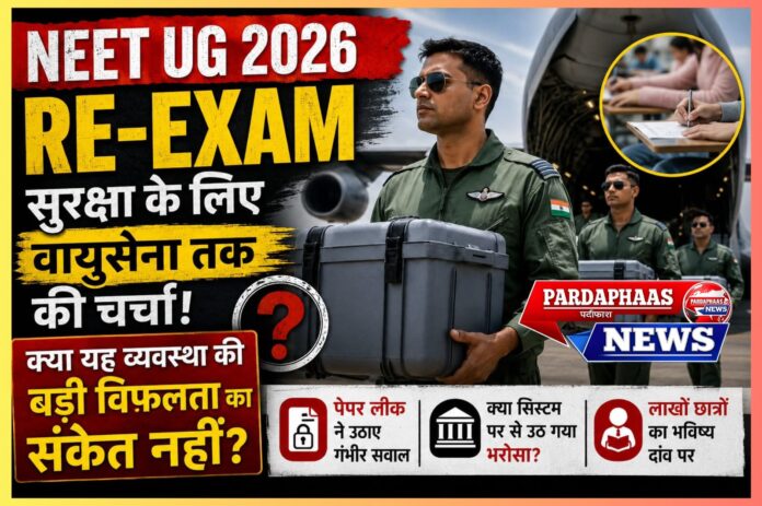 NEET UG 2026 Re-Exam: सुरक्षा के लिए वायुसेना तक की चर्चा, लेकिन क्या यह व्यवस्था की बड़ी विफलता का संकेत नहीं?