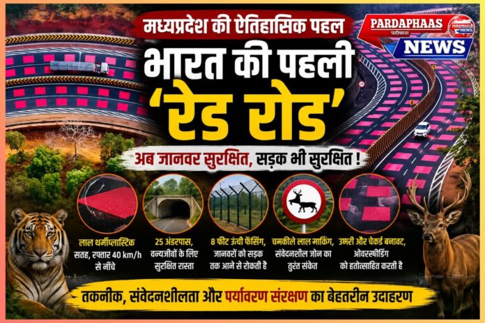 भारत का पहला ‘रेड रोड’: वन्यजीव संरक्षण और आधुनिक इंफ्रास्ट्रक्चर का अनोखा संगम