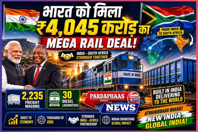 भारत की वैश्विक औद्योगिक शक्ति का नया अध्याय: दक्षिण अफ्रीका से ₹4,045 करोड़ का ऐतिहासिक रेल सौदा