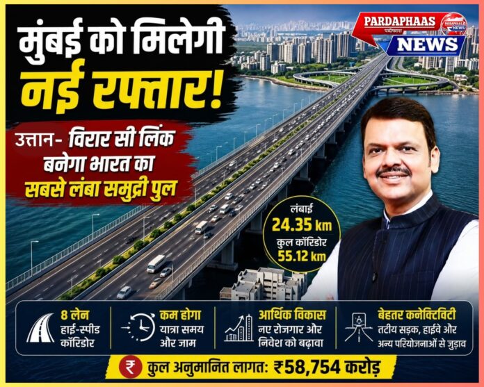 मुंबई का नया समुद्री सपना: ₹58,754 करोड़ की उत्तान–विरार सी लिंक परियोजना बदलेगी महानगर की तस्वीर