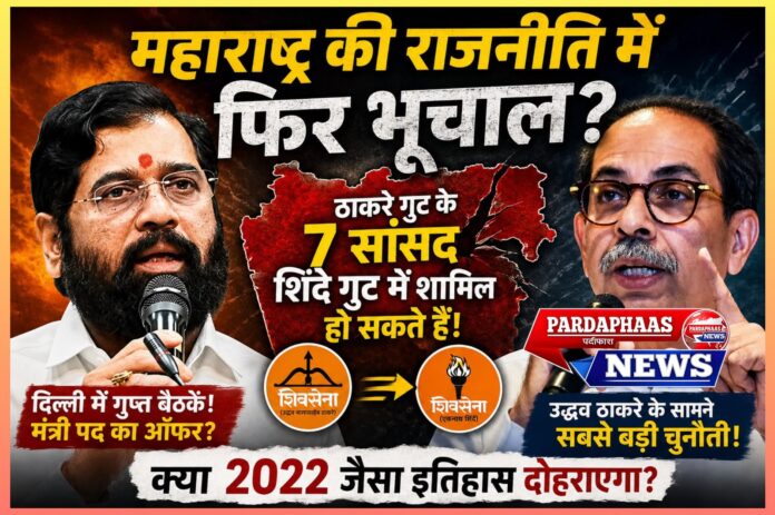 महाराष्ट्र में फिर 'ऑपरेशन शिवसेना' की आहट? उद्धव ठाकरे के 7 सांसदों पर सस्पेंस, सियासी गलियारों में बढ़ी हलचल