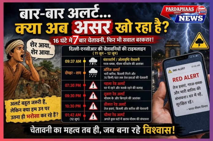 “शेर आया, शेर आया…” और मौसम विभाग के अलर्ट: क्या बार-बार की चेतावनियां अपना असर खो रही हैं?