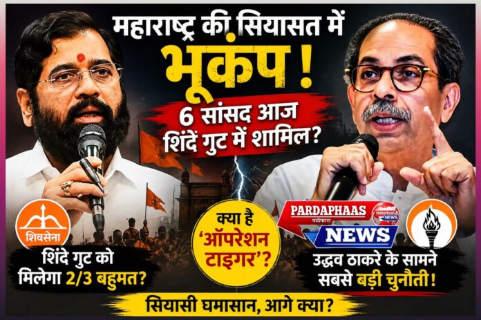 महाराष्ट्र में ‘ऑपरेशन टाइगर’ से बढ़ा सियासी संकट: उद्धव ठाकरे के सामने अस्तित्व की चुनौती