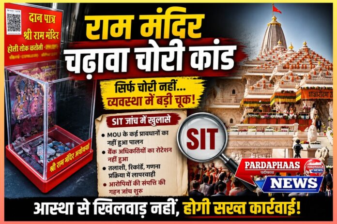 राम मंदिर चढ़ावा चोरी मामला: क्या सुरक्षा प्रोटोकॉल की अनदेखी बनी बड़ी वजह? एसआईटी जांच में एमओयू के अनुपालन पर गंभीर सवाल