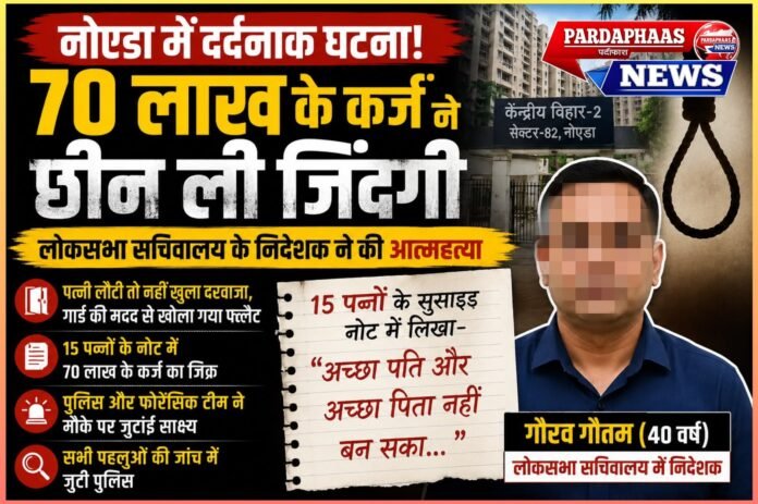 70 लाख के कर्ज ने छीन ली जिंदगी: लोकसभा सचिवालय के निदेशक ने 15 पन्नों के सुसाइड नोट में बयां किया दर्द