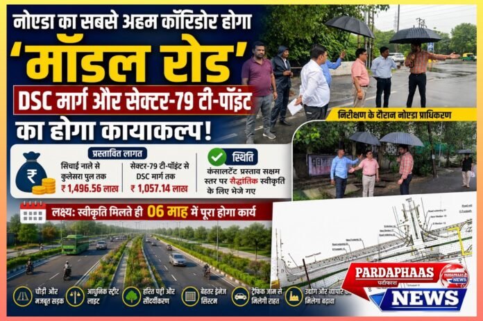 नोएडा को मिलेगा नया ट्रैफिक कॉरिडोर: डीएससी मार्ग और सेक्टर-79 टी-पॉइंट बनेंगे ‘मॉडल रोड’, 25 करोड़ से ज्यादा की परियोजना से जाम से मिलेगी राहत