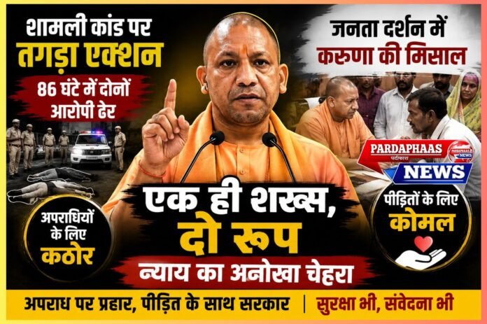 न्याय की धार, करुणा का स्पर्श: योगी के शासन में अपराधी के लिए कठोरता, पीड़ित के लिए संवेदना