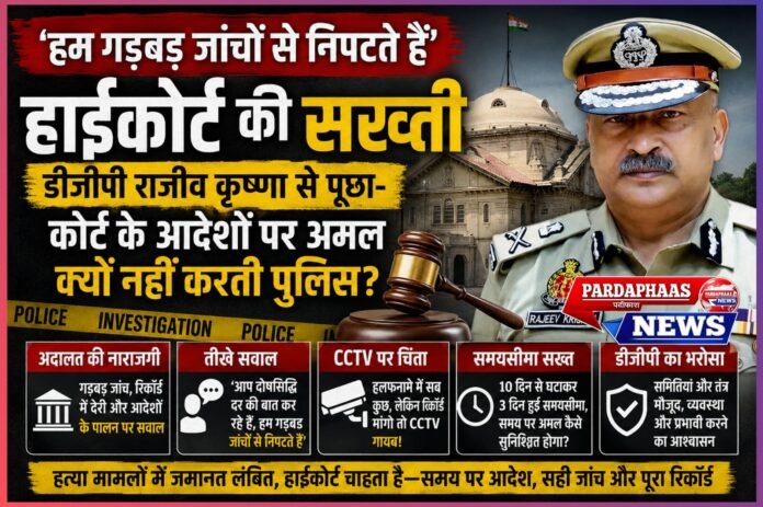‘हम गड़बड़ जांचों से निपटते हैं’—हाईकोर्ट की सख्ती, डीजीपी राजीव कृष्णा से पूछा- कोर्ट के आदेशों पर अमल क्यों नहीं करती पुलिस?