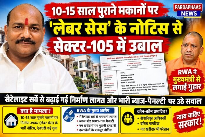 RWA ने मुख्यमंत्री योगी आदित्यनाथ से लगाई गुहार, सैटेलाइट सर्वे से बढ़ाई गई निर्माण लागत और भारी ब्याज-पेनल्टी पर उठे सवाल
