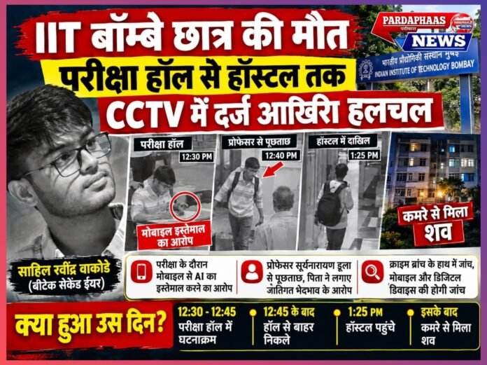 IIT Bombay छात्र की मौत: परीक्षा हॉल से हॉस्टल तक CCTV में दर्ज आखिरी हलचल