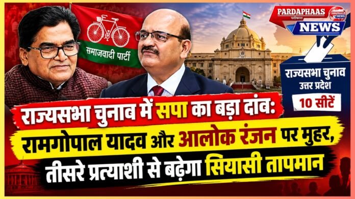 राज्यसभा चुनाव में सपा का बड़ा दांव: रामगोपाल यादव और आलोक रंजन पर मुहर, तीसरे प्रत्याशी से बढ़ेगा सियासी तापमान