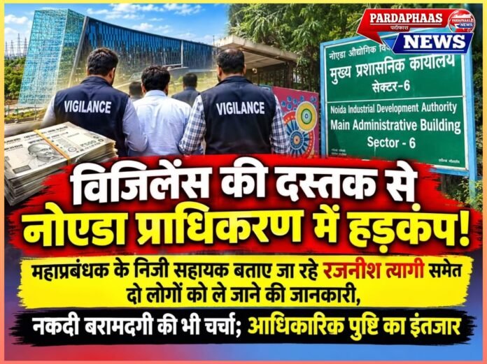 विजिलेंस की दस्तक से नोएडा प्राधिकरण में हड़कंप!