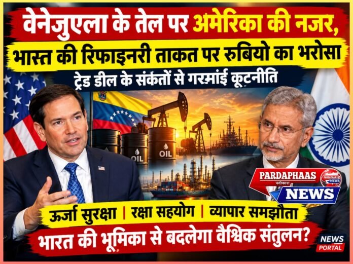 वेनेजुएला के तेल पर अमेरिका की नजर, भारत की रिफाइनरी ताकत पर रुबियो का भरोसा; ट्रेड डील के संकेतों से गरमाई कूटनीति