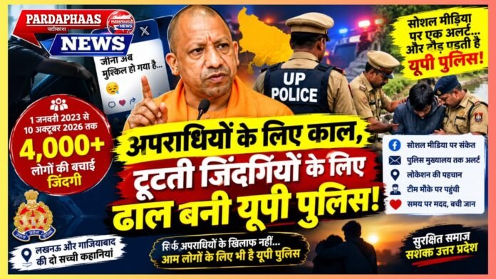 अपराधियों के लिए काल, टूटती जिंदगियों के लिए ढाल बनी यूपी पुलिस! सोशल मीडिया के एक अलर्ट पर दौड़ती टीम, अब तक 4,000 से ज्यादा लोगों को मौत के मुहाने से लौटाया