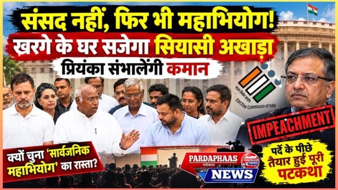 संसद नहीं, फिर भी महाभियोग! खरगे के घर सजेगा सियासी अखाड़ा, प्रियंका संभालेंगी कमान; पर्दे के पीछे तैयार हुई विपक्ष की पूरी पटकथा