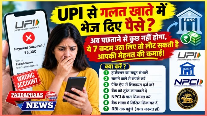 UPI से गलत खाते में भेज दिए पैसे? अब पछताने से कुछ नहीं होगा, ये 7 कदम उठा लिए तो लौट सकती है आपकी मेहनत की कमाई!